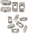 KTI 100 PORCAS MARTELO DESLIZANTE M5 SERIES 30 RANHURA EM T - Imagem 1