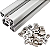 KTI 100 PORCAS MARTELO DESLIZANTE M5 SERIES 20 RANHURA EM T - Imagem 9