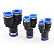 KIT 58 CONECTORES PNEUMATICOS BICO COMPRESSOR CONEXAO RAPIDA - Imagem 3