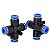 KIT 58 CONECTORES PNEUMATICOS BICO COMPRESSOR CONEXAO RAPIDA - Imagem 6