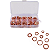 KIT 100 ARRUELAS DE COBRE m4 m5 m6 m8 m10 m12 m14 7 tamanhos - Imagem 1