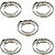 KIT 5 PARES ABRAÇADEIRA CINTA AÇO INOX 32-41mm - 70-127mm - Imagem 1
