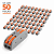 Kit 50 Conectores Eletrico Emenda Linear 2 Vias Fios 222 GRO - Imagem 1