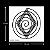 Placa Radiônica Espiral Cósmico em PVC 19X19 CM - Imagem 1