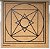 Placa ou Gráfico Radiônico Pirâmide Plana 17X17 em MDF 19X19 CM e 3mm expessura - Imagem 1