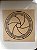 Placa Diafragma I 17X17 em MDF 19X19 CM e 3mm expessura - Imagem 1