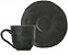 Conjunto com 6 xícaras de café e pires Orgânico Carbon 120 ml Porto Brasil - Imagem 2