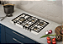 Cooktop á gás Filotop 75 cm, 5 queimadores profissionais a gás, emblema Tecno cromado, com queimador Dual Flame de 4.000 W, Tecno Professional -220V - Imagem 2