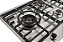 Cooktop á gás Filotop 75 cm, 5 queimadores profissionais a gás, emblema Tecno cromado, com queimador Dual Flame de 4.000 W, Tecno Professional -220V - Imagem 6