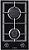 Cooktop domino á gás 30 cm, 2 queimadores profissionais a gás em alumínio pyral, semi-filo, Tecno -220V - Imagem 1