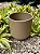 Vaso para flores e plantas Acabamento Bege Fosco 20,5 x 19 x 20,5 cm - Imagem 3