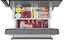 Refrigerador 76 cm, de piso e de embutir, Refrigerador bottom freezer, com 445 litros, ice maker, puxadores em inox escovado,  Tecno Professional-220V - Imagem 9