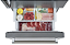 Refrigerador 76 cm, de piso e de embutir, Refrigerador bottom freezer, com 445 litros, ice maker, puxadores em inox escovado,  Tecno Professional-220V - Imagem 12