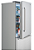 Refrigerador 76 cm, de piso e de embutir, Refrigerador bottom freezer, com 445 litros, ice maker, puxadores em inox escovado,  Tecno Professional-220V - Imagem 6