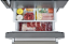 Refrigerador 76 cm, de piso e de embutir, Refrigerador bottom freezer, com 445 litros, ice maker, puxadores em inox escovado, Tecno Professional-220V - Imagem 11