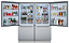 Refrigerador 152 cm, de piso e de embutir, bottom freezer, com 890 litros, 2 ice makers, puxadores em inox escovado, Tecno Professional-220V - Imagem 8