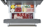 Refrigerador 152 cm, de piso e de embutir, bottom freezer, com 890 litros, 2 ice makers, puxadores em inox escovado, Tecno Professional-220V - Imagem 13