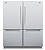 Refrigerador bottom freezer de embutir em inox com 152 cm, para 890 lItros- 220 V - Imagem 1