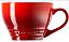 Caneca Bistrô 400 ml vermelho Le Creuset - Cerâmica Premium e Design Clássico | Casa de Lila - Imagem 3