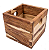 Cachepô Wellnes P Madeira Teca ARZ Home Design - Imagem 1