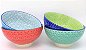 Conjunto de Bowls coloridos, em baixo relevo, 15 x 7,5cm - 4 pçs - Imagem 2