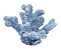 Escultura coral em resina Azul P - Imagem 2