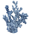 Escultura coral em resina Azul M - Imagem 2