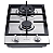 Cooktop a gás 2 queimadores 4,0kW  1,8kW Vávula de Segurança, Trempre de ferro fundido com suporte Wok - Imagem 1
