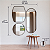 Espelho Retro Cristal Liso com Moldura Laminada Louro Artimage | Casa de Lila - Imagem 3