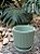 Vaso Planta Cachepô  Decorativo de Cerâmica 13x14 Verde - Imagem 2