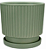 Vaso Planta Cachepô  Decorativo de Cerâmica 13x14 Verde - Imagem 3
