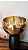 Vaso de Metal Dourado com Base Preto 30 x19x19 cm - Imagem 3