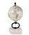 Globo decorativo de mesa com base em mármore preto e branco. - Imagem 2