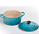 Mini Cocotte Le Creuset 250 ml Azul Caribe – Cerâmica Premium | Casa de Lila - Imagem 4