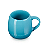 Caneca Sphere 320ml - Azul Caribe Le creuset - Imagem 3