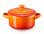 Mini Cocotte Laranja de Cerâmica - Lê Creuset - Imagem 1