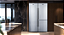 Refrigerador de embutir e de piso DUO 600 P, all freezer e bottom freezer, 602 litros, abertura all freezer à esquerda e bottom freezer reversível, puxadores em aço inox escovado, Tecno Professional - 220V - Imagem 2