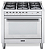 Fogão Tecno Professional 90 cm, 5 Queimadores a Gás e Forno Elétrico Ventilado - Casa de Lila - Imagem 1