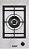 Cooktop Domino Tecno Professional 30 cm,  queimador profissional Dual Flame em latão de 4.000 W - Casa de Lila - Imagem 1