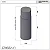 Coifa Central Isola Cilindro Black Matte - Crissair 220V - Imagem 5