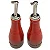 Conjunto Galheteiro Óleo e Vinagre de Cerâmica Vermelho - Le Creuset - Imagem 4