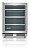 Frigobar de 136 litros Tecno Professional, abertura para Esquerda, 136 Litros, vidro triplo, temp. -2 à +18 °C, LED, Inox, Alarme -220V - Imagem 4