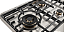 Cooktop a gás 75 cm, inox ,5 queimadores, com tripla chama Lateral ,Dual flame 4.000W, Tecno Vintage - 220V - Imagem 8