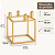 Castiçal Porta-Velas em Metal Dourado com Microtextura – Design Geométrico para 4 Velas | Casa de Lila - Imagem 4