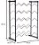 Metaltru Adega de Chão Estante Rack para 20 Garrafas de Vinho e Espumante 1350 - Imagem 2