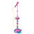Microfone Infantil Brinquedo Pedestal com Luz DM Toys DMT5898 Rosa - Imagem 1