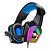 Headphone Fone de Ouvido Gamer X Soldado Luz RGB Infokit GH-X2000 Azul - Imagem 1