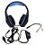 Headphone Fone de Ouvido Gamer X Soldado Luz RGB Infokit GH-X2000 Azul - Imagem 6