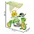Triciclo Infantil com Empurrador Luz Som Capota Importway BW003 Verde - Imagem 5