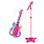 Guitarra com Microfone e Pedestal Infantil Rock Show Dm Toys DMT5893 - Imagem 2